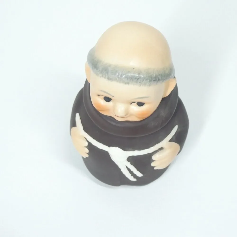 Goebel Friar Tuck Monk Mustard Jelly Jar S183 Vintage